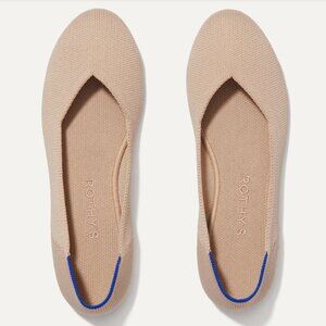 Rothy's Beige and Blue Women's Flats
